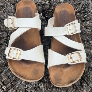 Maurices white sandals